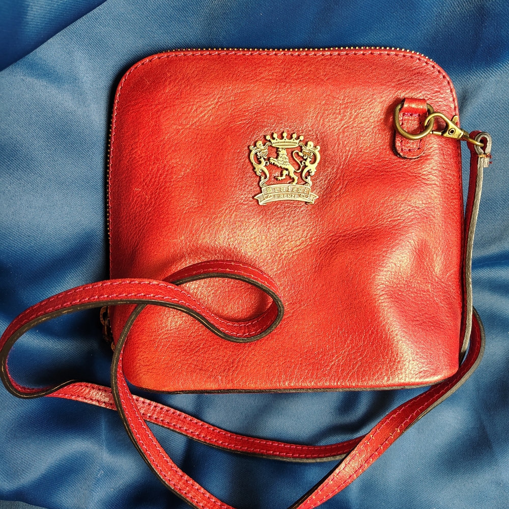 Pratesi Firenze Red Leather Crossbody
